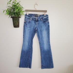 American Eagle Artist Bootcut Jeans Boot Low Rise Medium Wash Vintage 90s Size 6